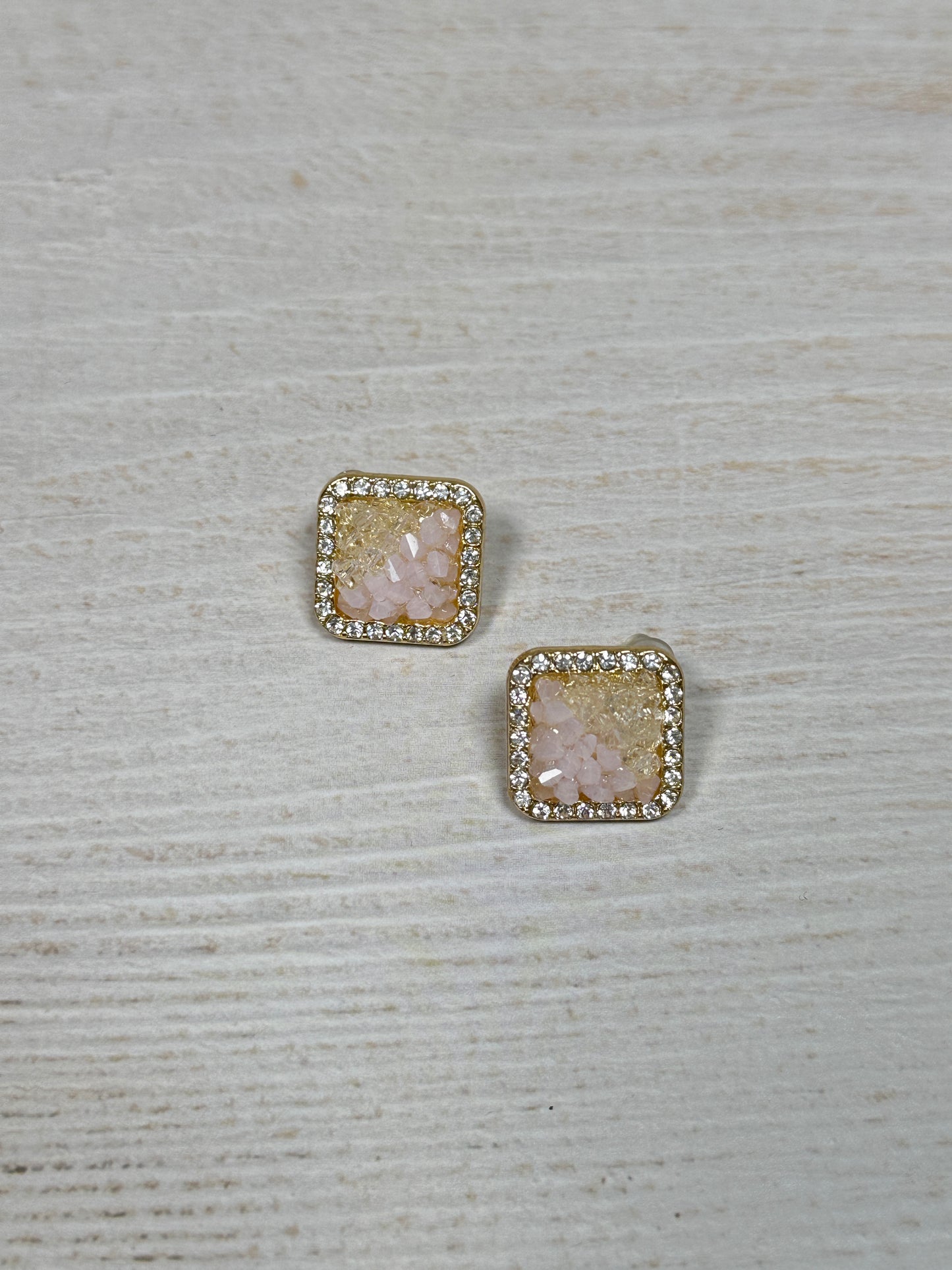 Sparkling Fashion Earring, Pink