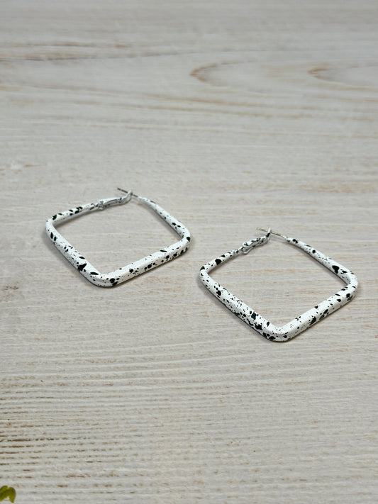 Women Open Square Earrings