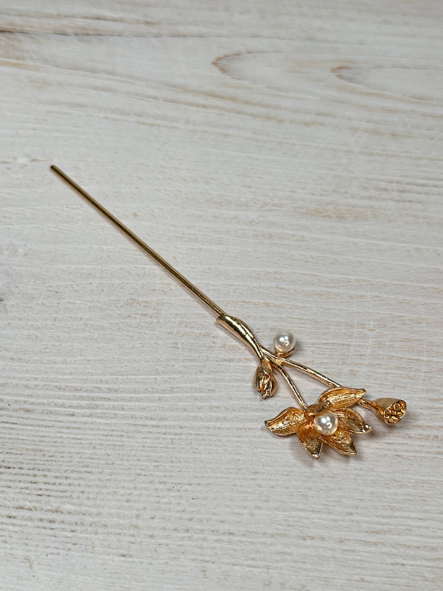 Lotus Flower Hair Stick