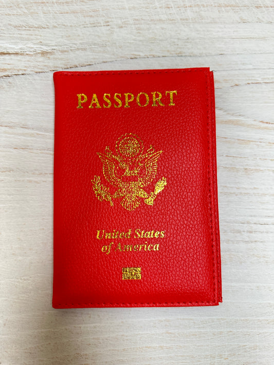 Passport Cover, Red