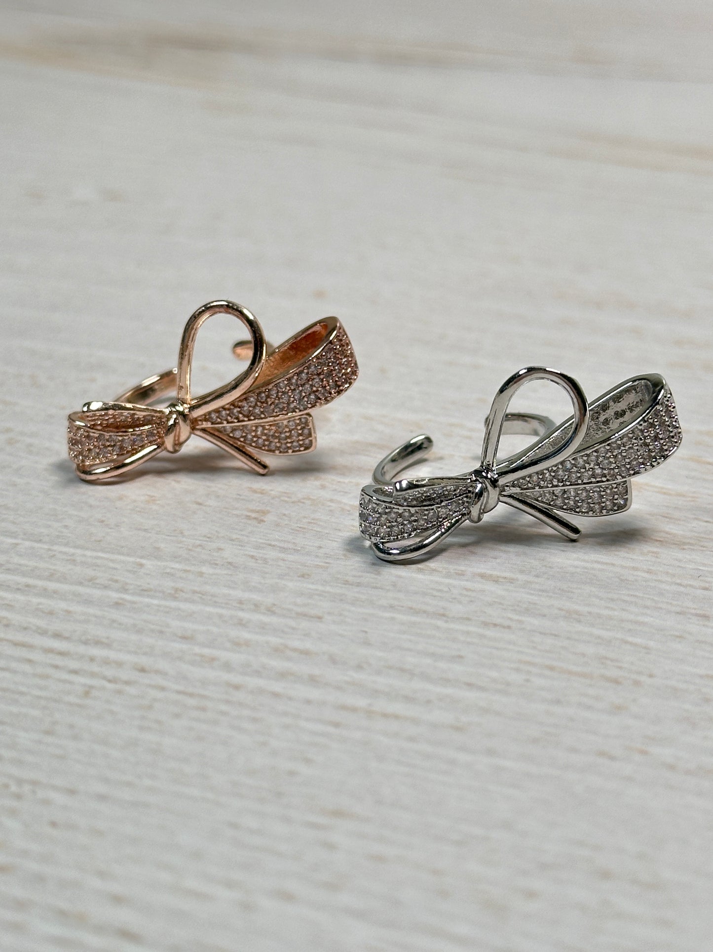 Unique Bow Adjustable Ring, Two Colors Available