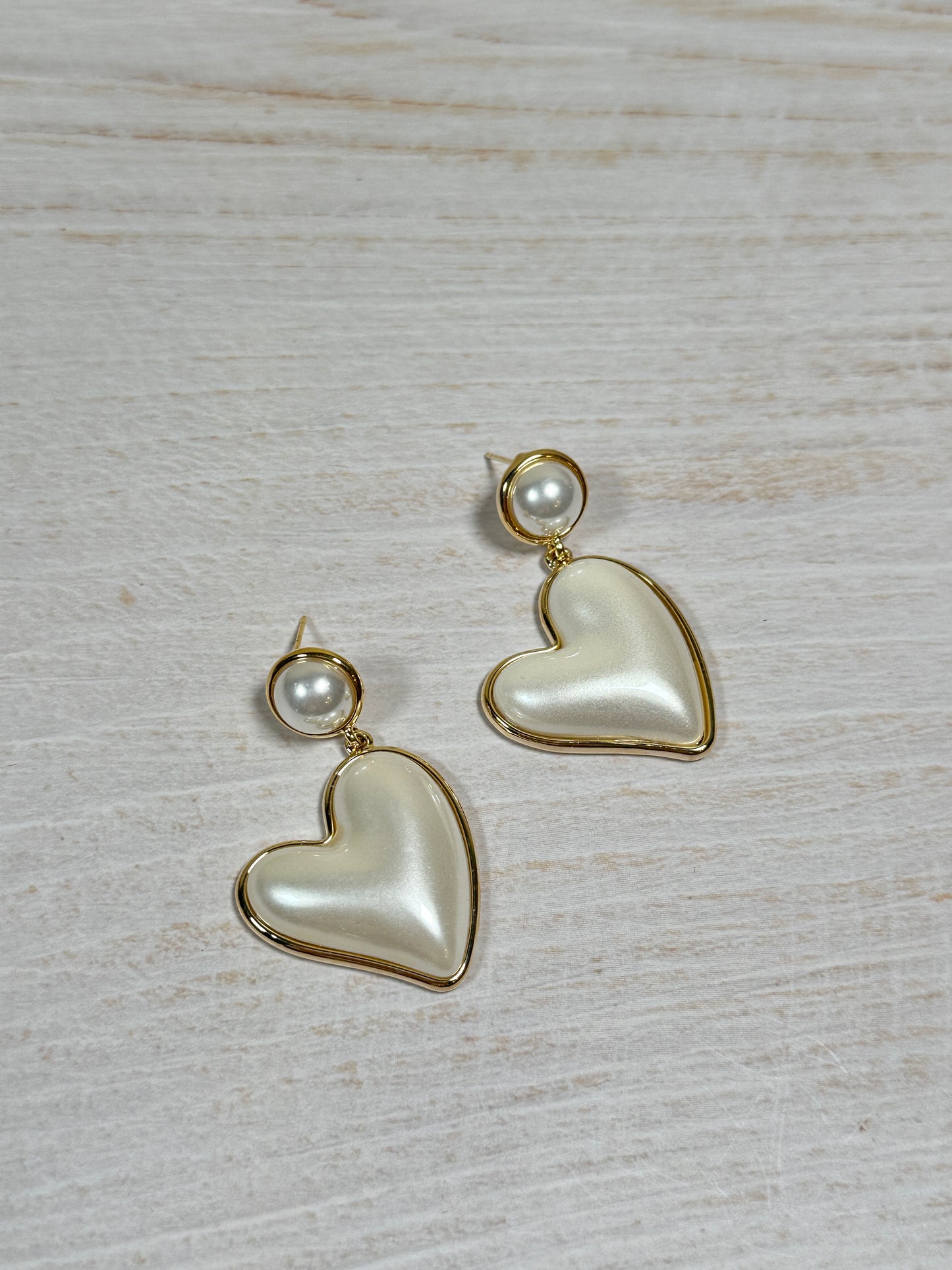 Fashion Heart Pearl Earring