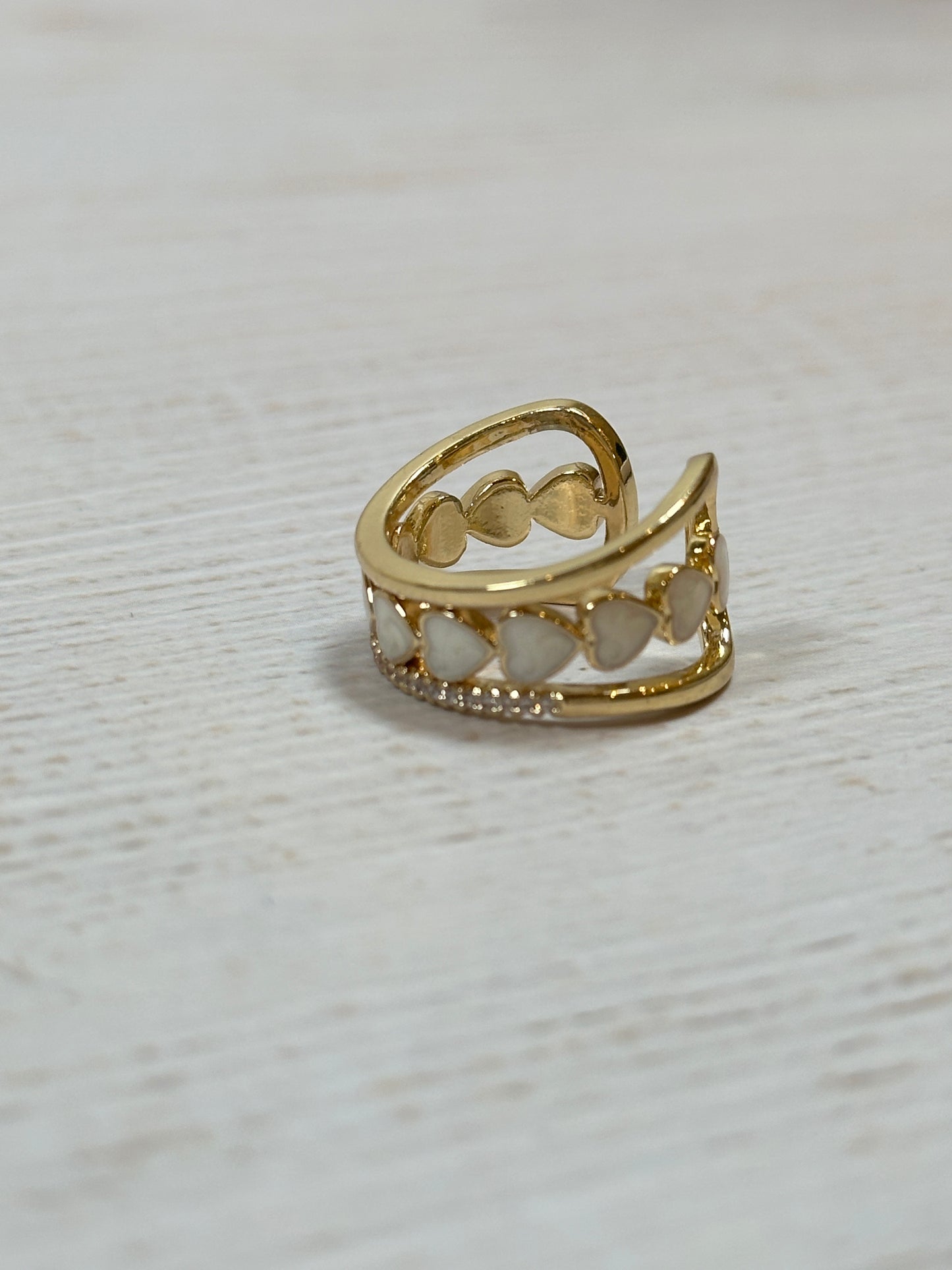 Heart Design Adjustable Ring