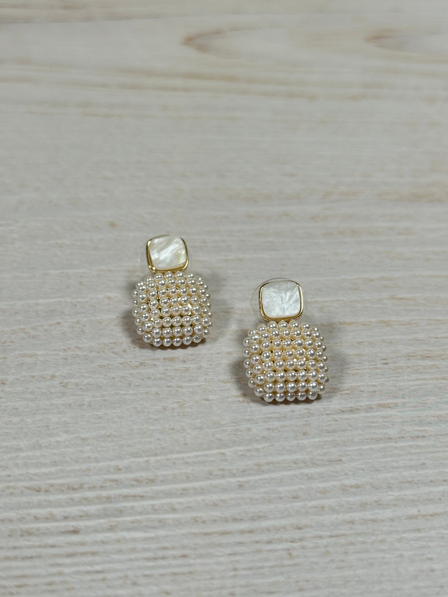 Square Pearl Earring