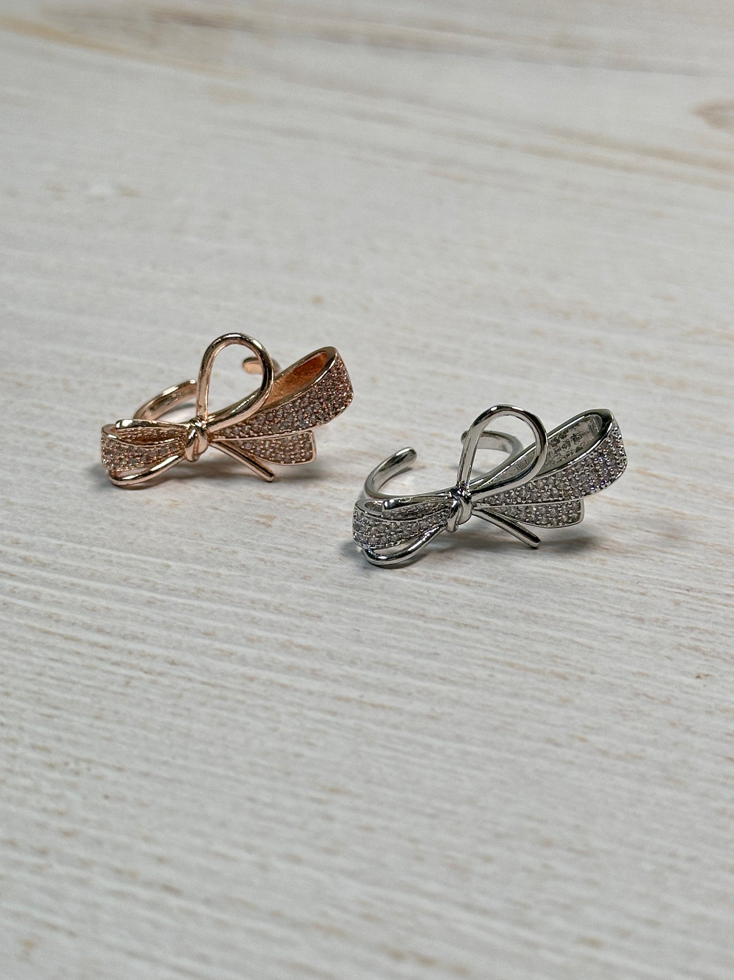 Unique Bow Adjustable Ring, Two Colors Available