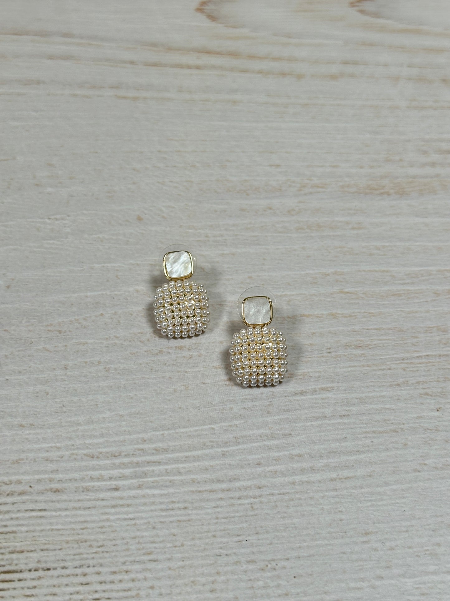 Square Pearl Earring