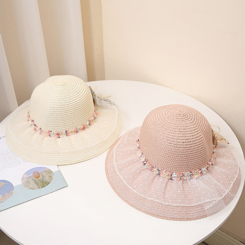 Women Summer Lace Straw Hat, More Colors