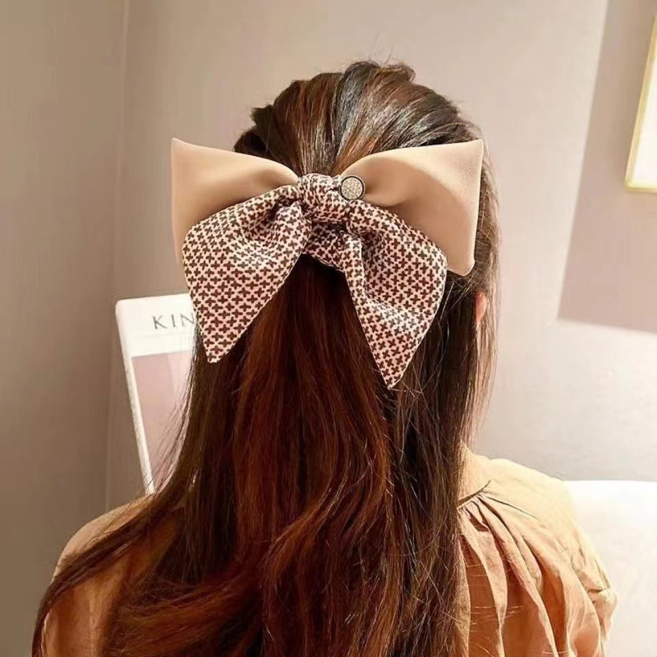 Women Stylish Bow Tie, Khaki