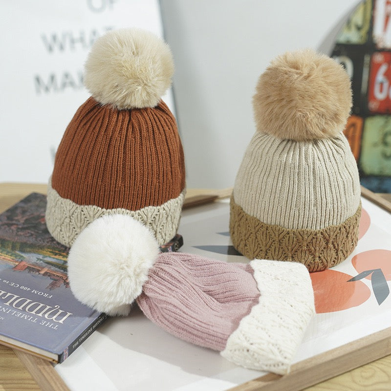 Winter Warm Knit Hat, Two Colors