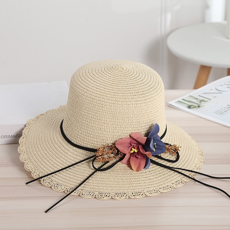 Women Flower Straw Hat, More Colors