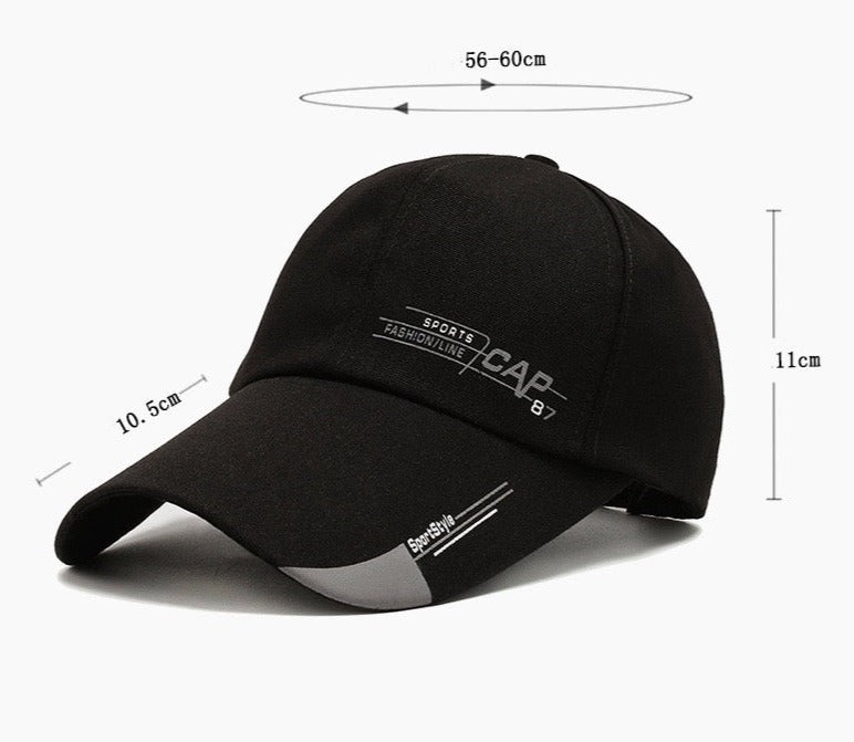 Men Baseball Cap, Black