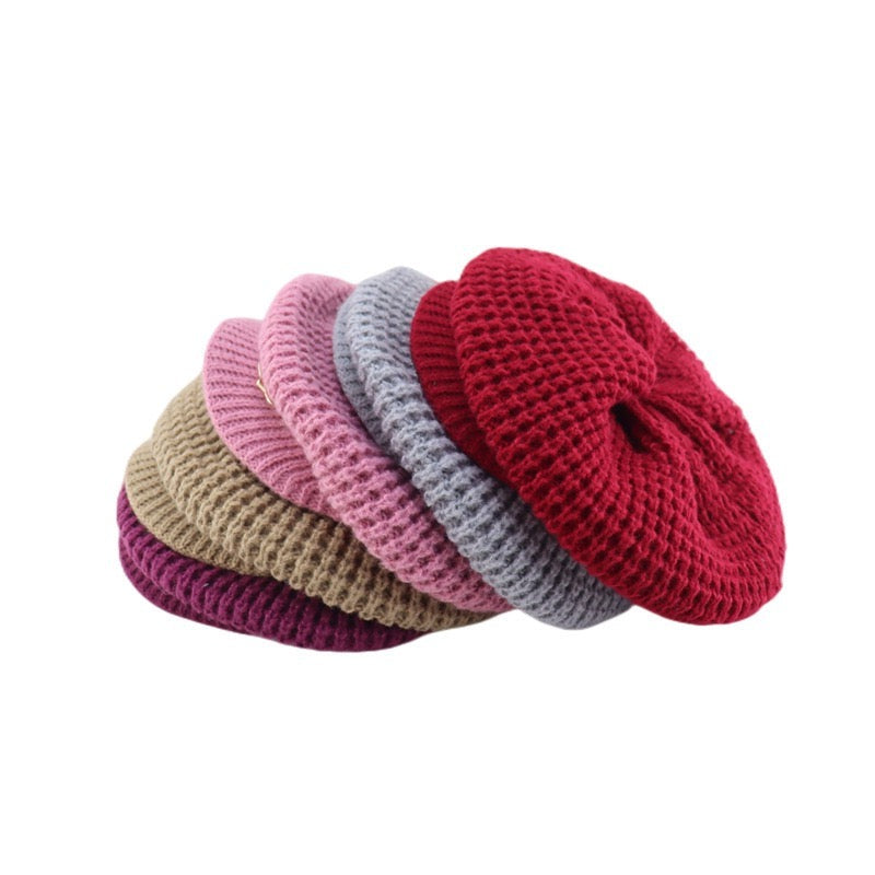 Winter Warm Knit Cap, Red