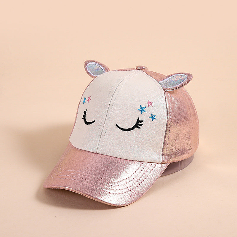 Kids Cute Shimmering Baseball Cap, More Styles