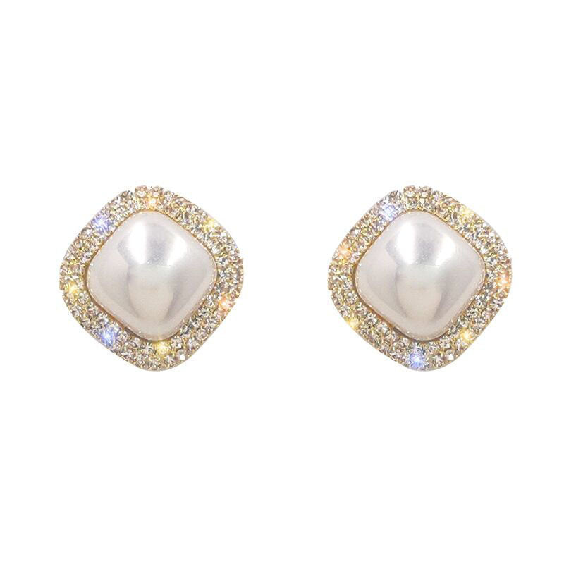 Cubic Zirconia Pearl Earring