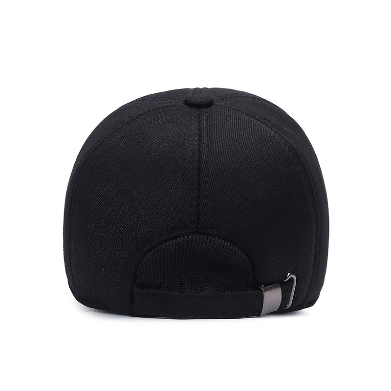 Men Winter Baseball Cap, Black