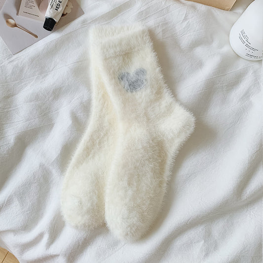 Women Warm Socks, White