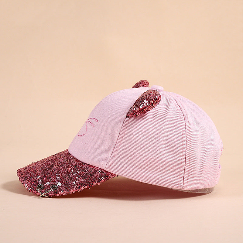 Kids Cute Shimmering Baseball Cap, More Styles