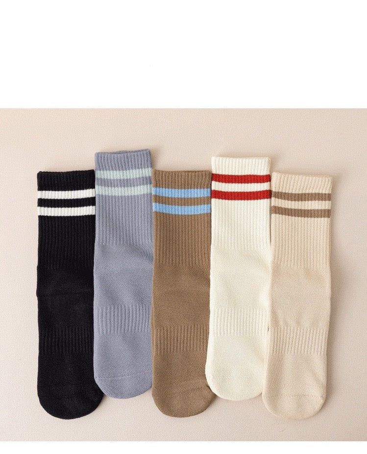 Women Stripe Long Socks