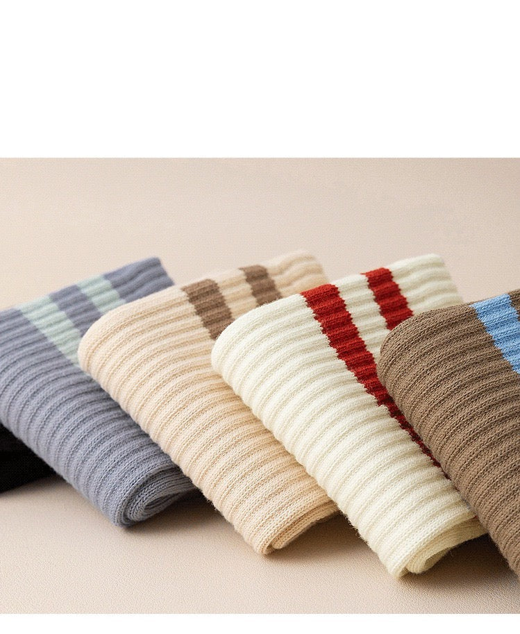 Women Stripe Long Socks