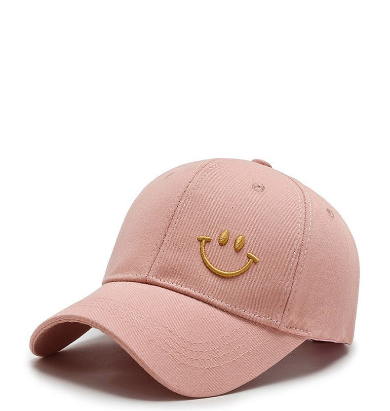 Adult Smiley Face Baseball Cap, More Colors