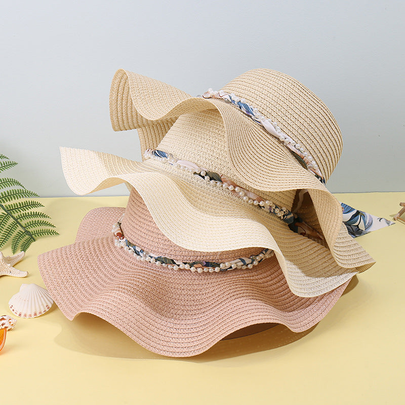 Beautiful Flower Ribbon Straw Hat, More Colors