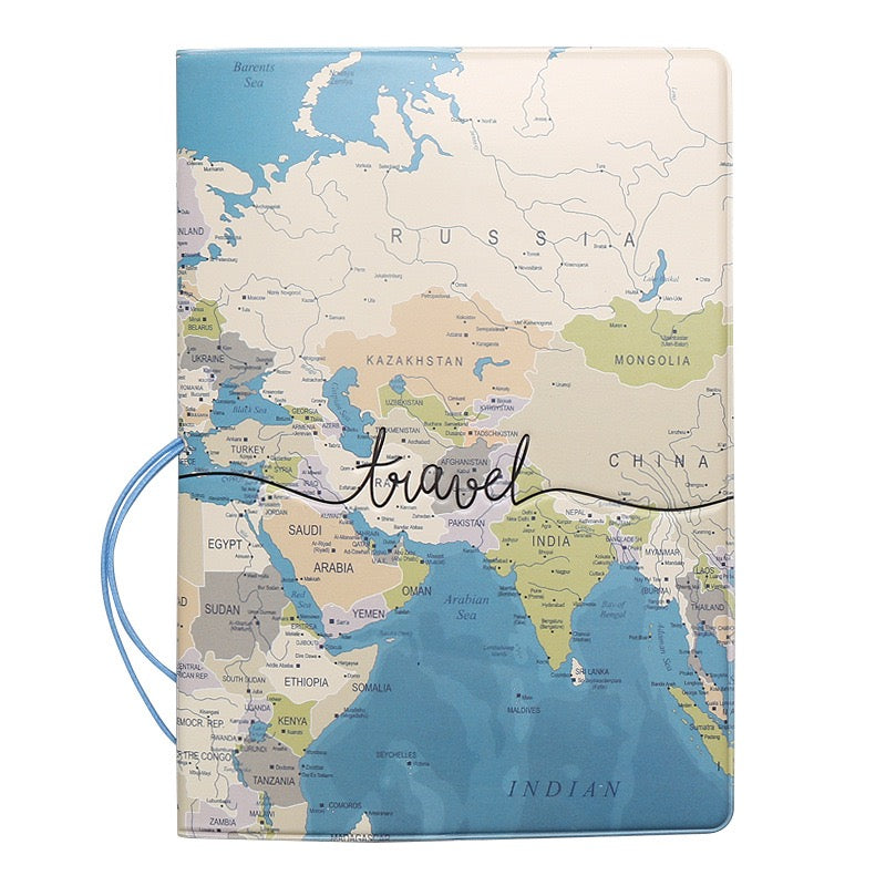 Travel Essential Passport Cover, Blue