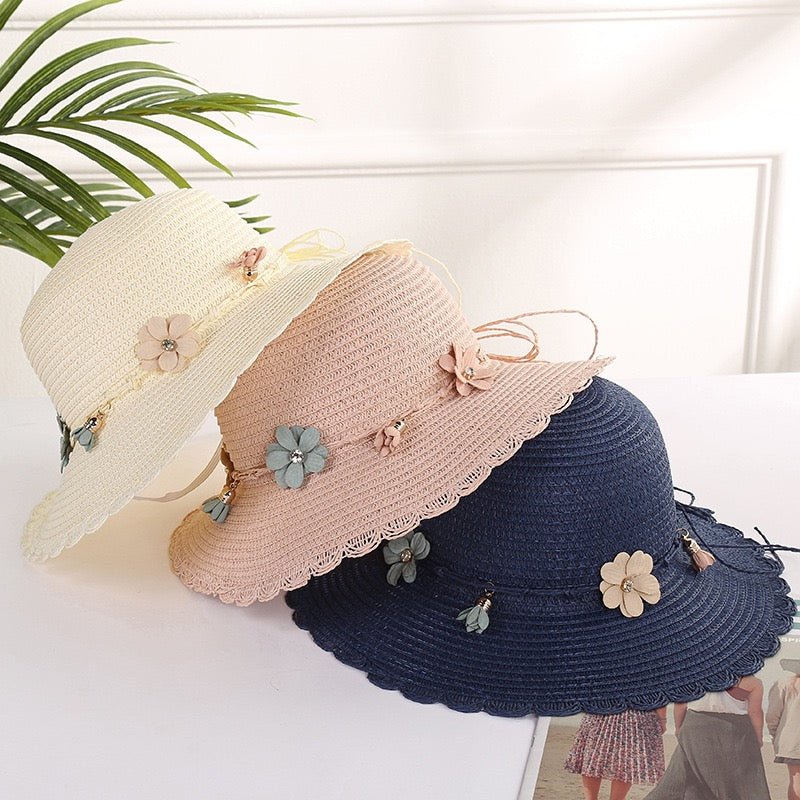 Women Flower Straw Hat, More Colors