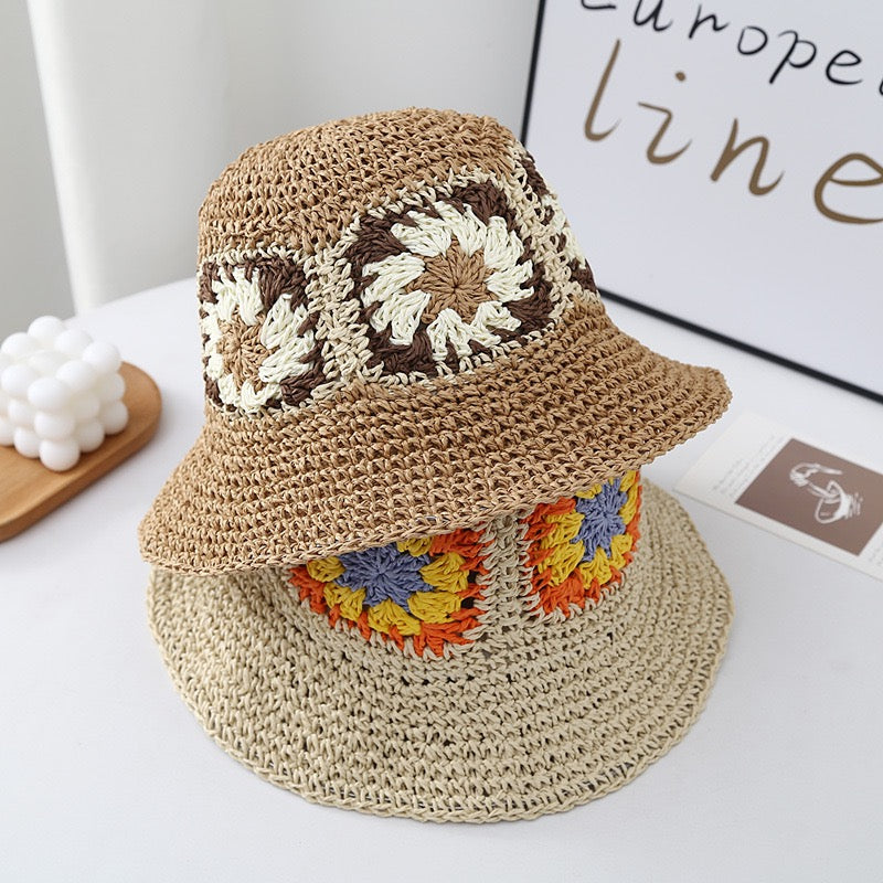 Women Thick Straw Bucket Hat, More Colors