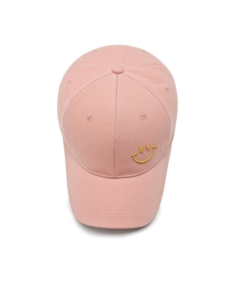 Adult Smiley Face Baseball Cap, More Colors