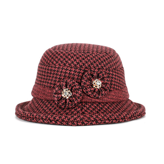 Winter Flower Wool Hat, More Colors