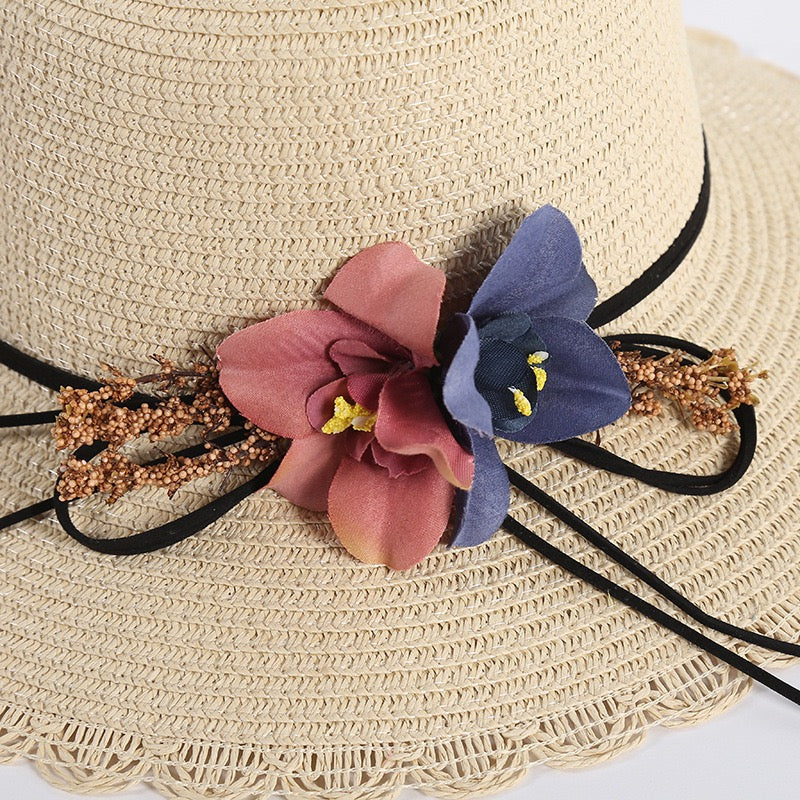 Women Flower Straw Hat, More Colors