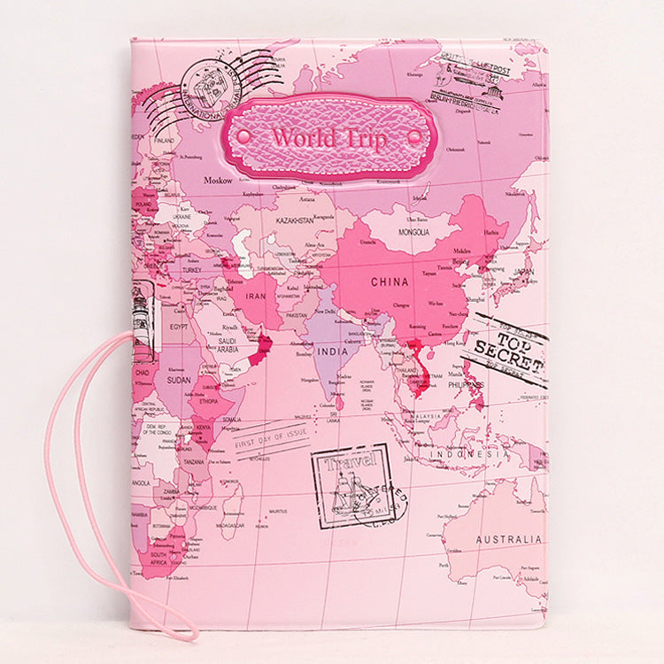 Travel World Passport Cover Holder