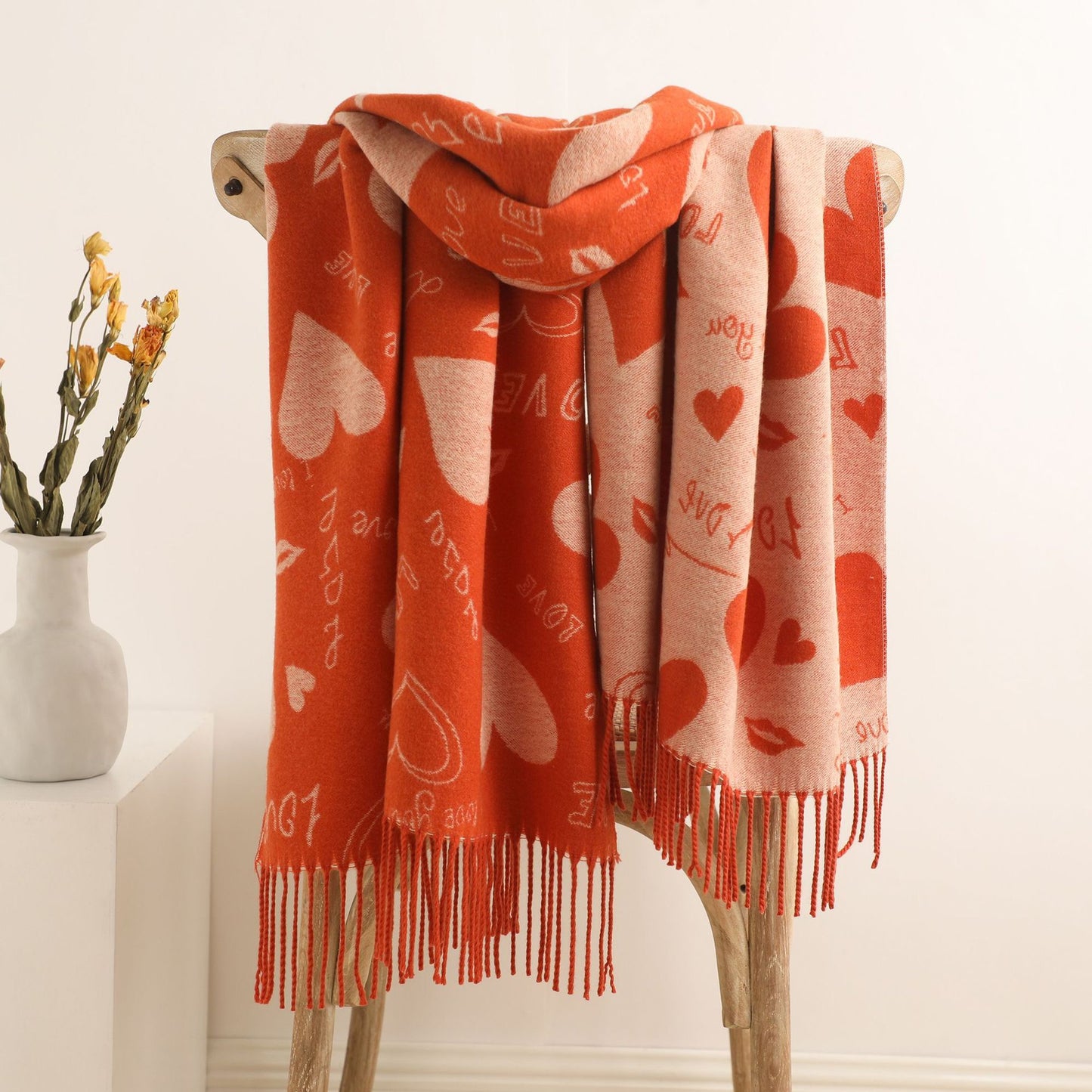 Beautiful Heart Warm Wrap Scarf, More Colors