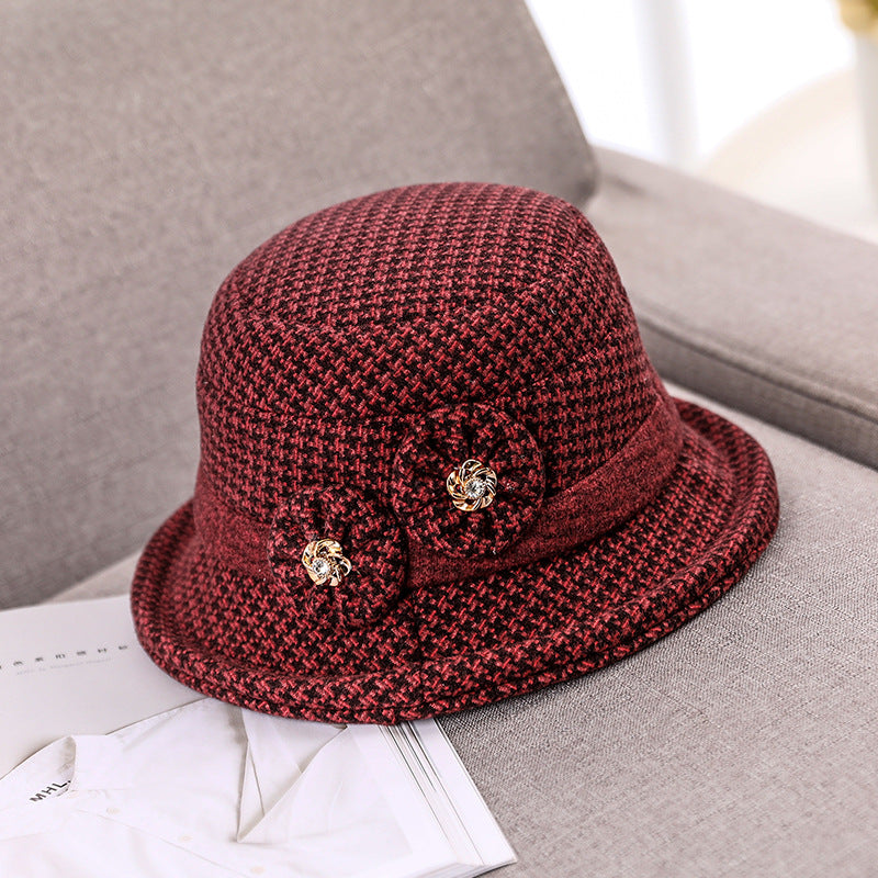 Winter Flower Wool Hat, More Colors