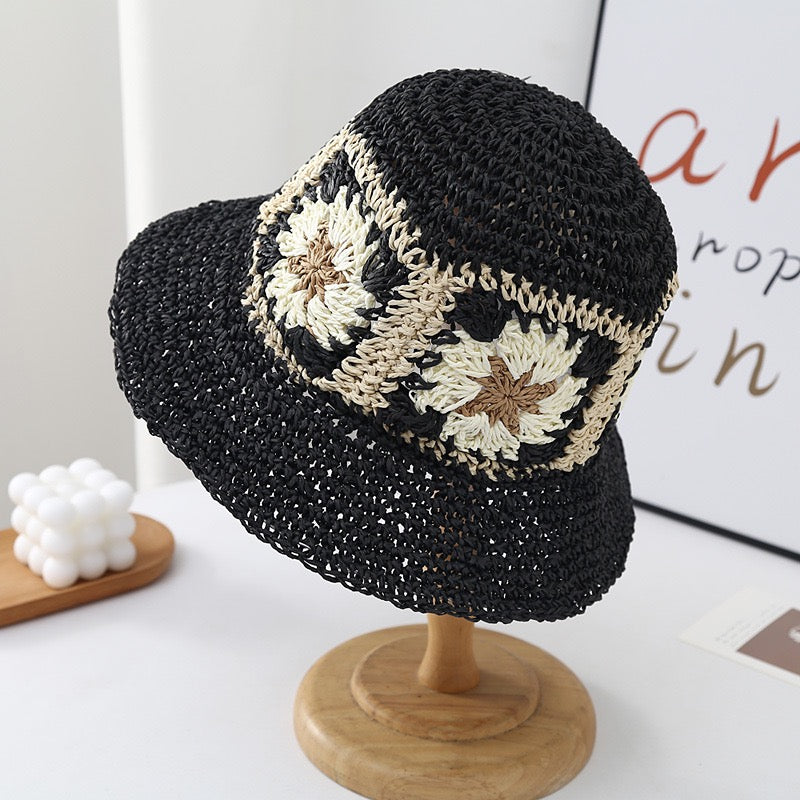 Women Thick Straw Bucket Hat, More Colors