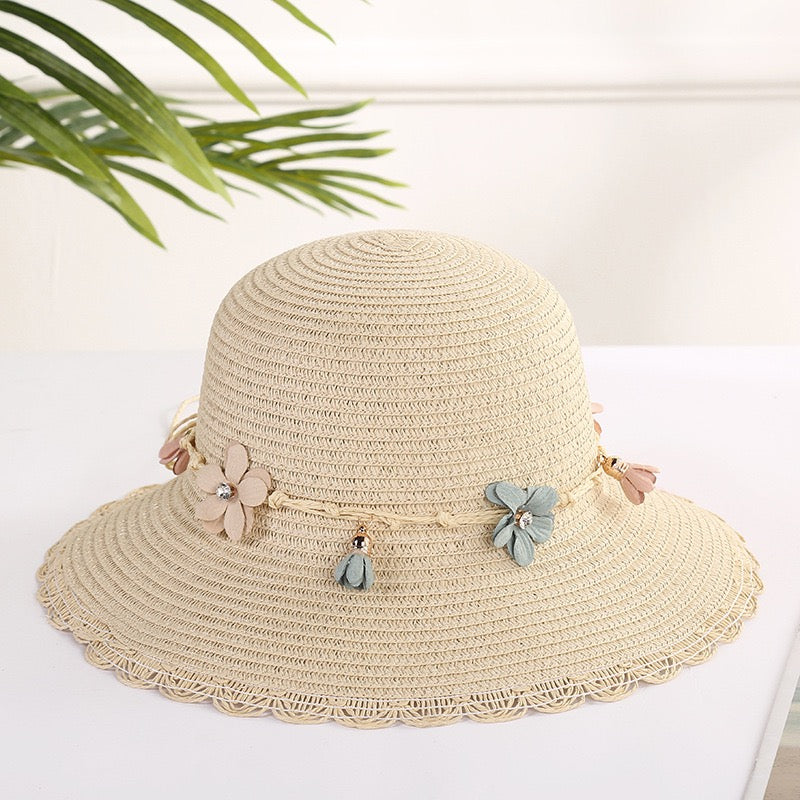 Women Flower Straw Hat, More Colors