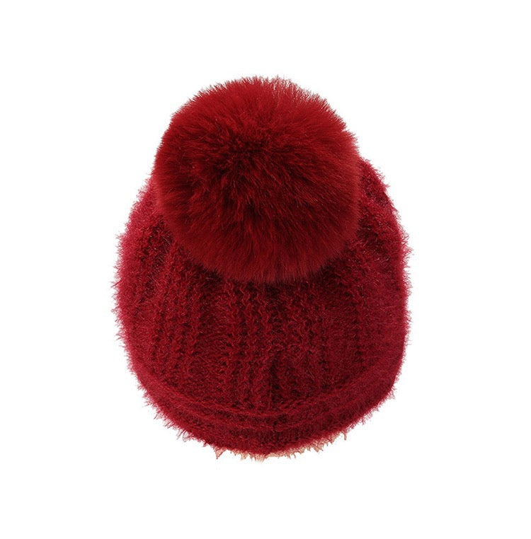 Winter Warm Knit Hat with Brim, More Colors