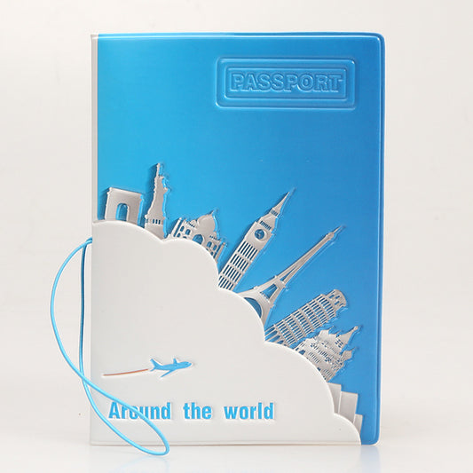 Travel Passport Cover, Blue