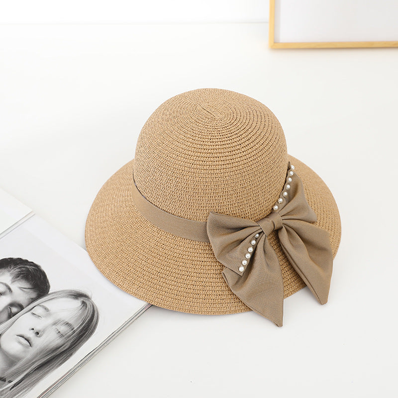 Elegant Satin Straw Hat, More Colors