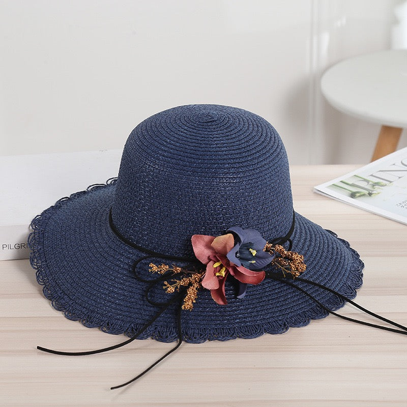 Women Flower Straw Hat, More Colors