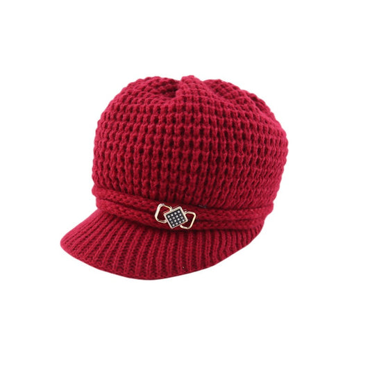 Winter Warm Knit Cap, Red