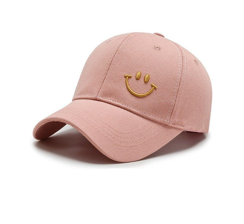 Adult Smiley Face Baseball Cap, More Colors