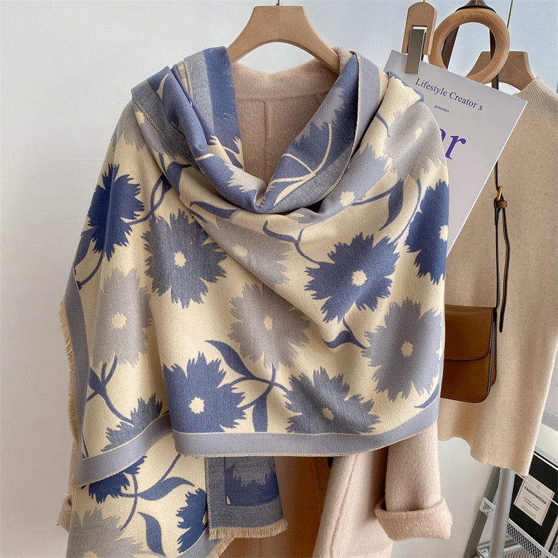 Spring Fall Winter Flower Scarf, More Colors