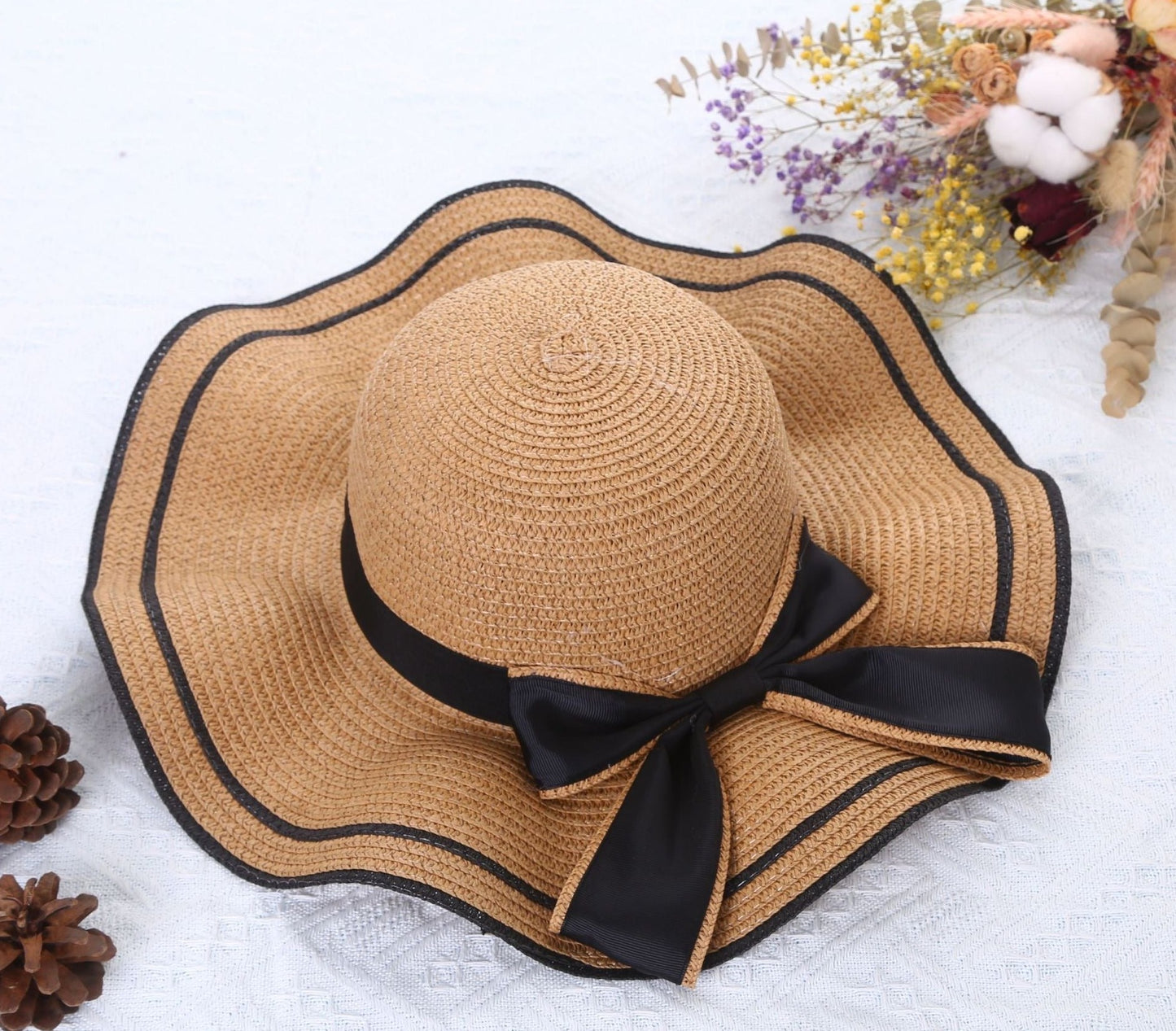 Women Wide Brim UV Protection Summer Straw Hat