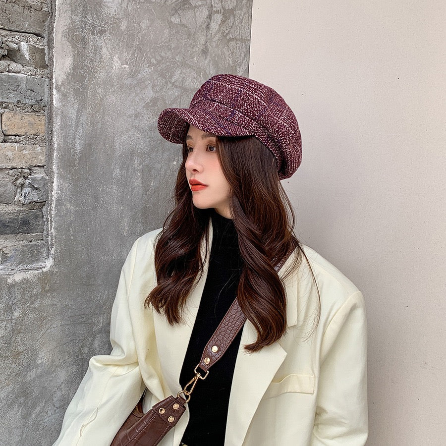 Women Vintage Retro Newsboy Cap