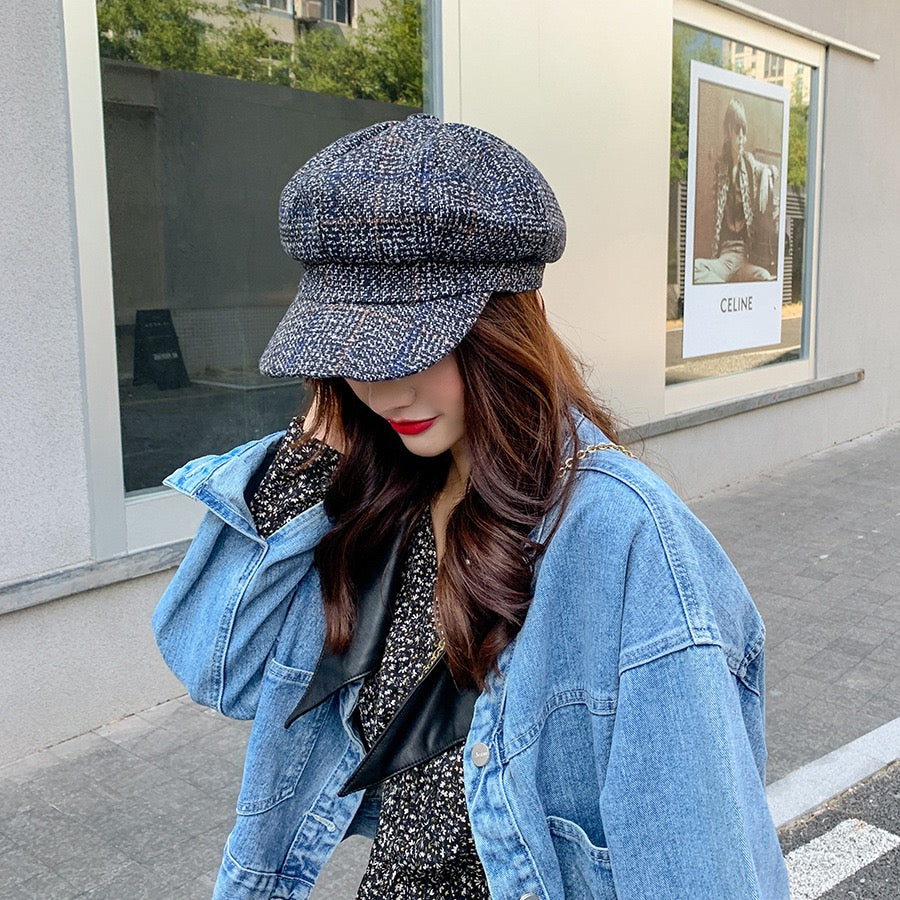 Women Vintage Retro Newsboy Cap