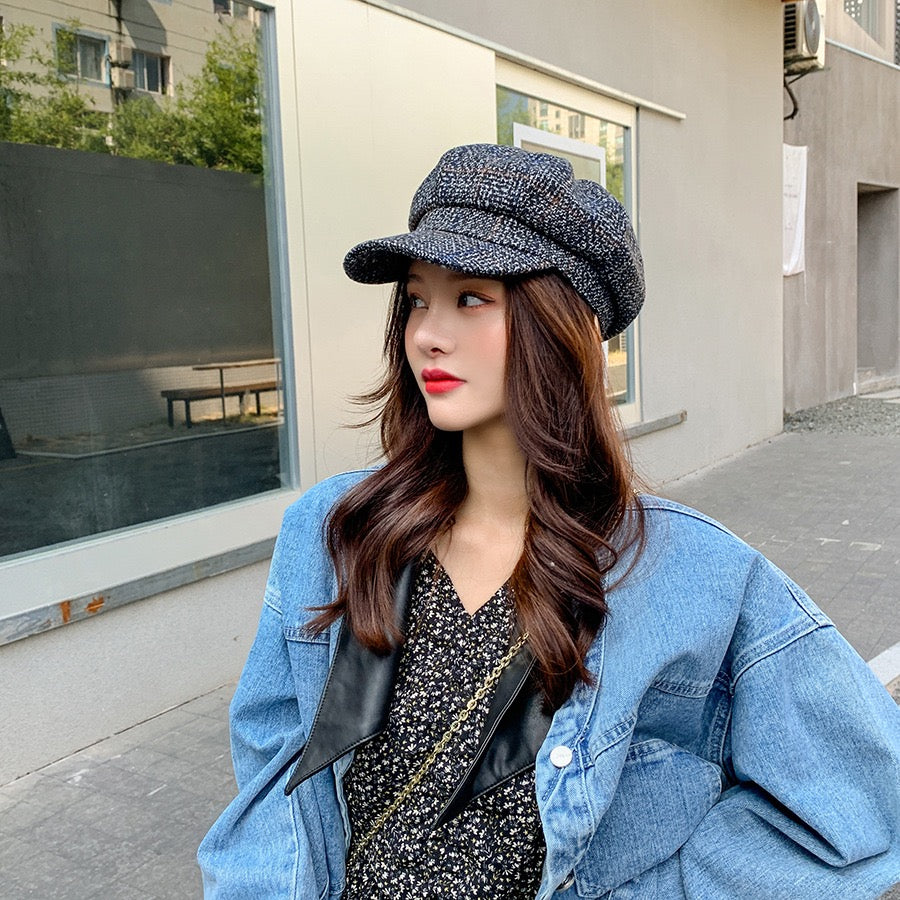 Women Vintage Retro Newsboy Cap