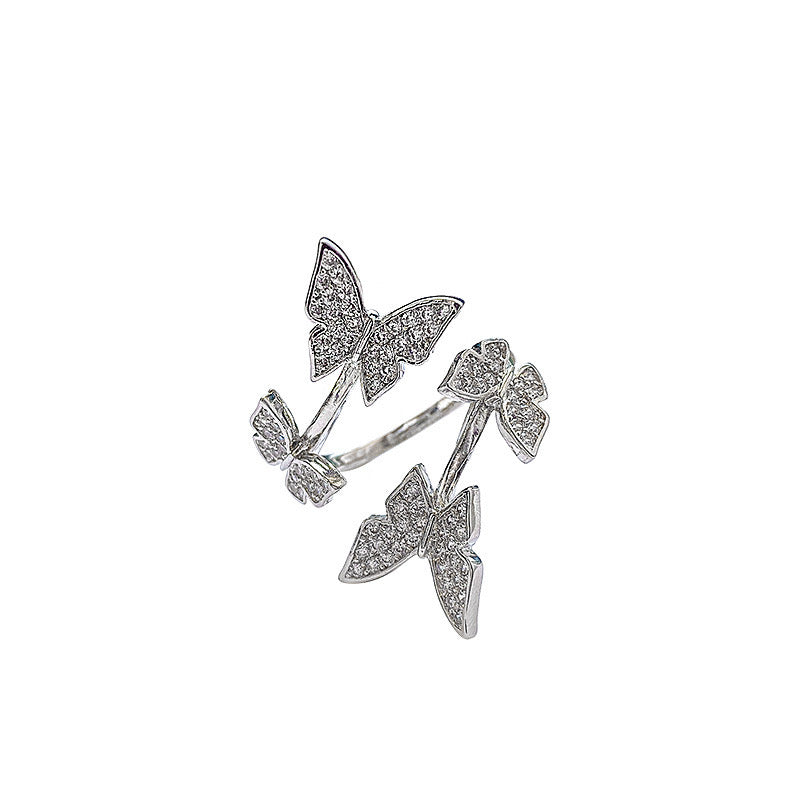 Women Beautiful Butterfly Adjustable Ring