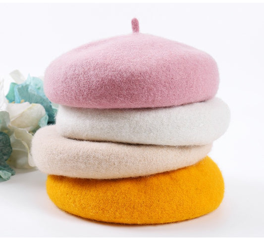 Women French Wool Beret, More Colors