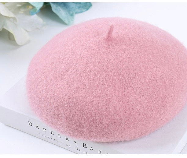 Women French Wool Beret, More Colors